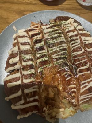 Okonomiyaki  at Vegan and Gluten Free Osaka. - The Second Room Cafe in Osaka