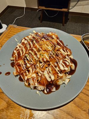 Okonomiaki at Vegan and Gluten Free Osaka. - The Second Room Cafe in Osaka