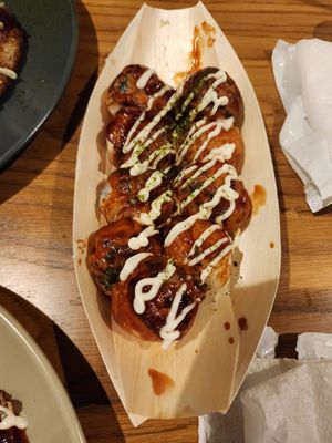 Takoyaki at Vegan and Gluten Free Osaka. - The Second Room Cafe in Osaka