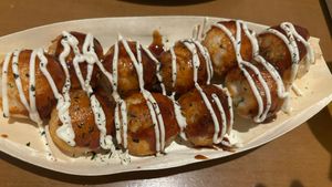 Takoyaki  at Vegan and Gluten Free Osaka. - The Second Room Cafe in Osaka