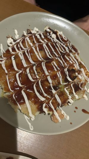 Okonomiyaki  at Vegan and Gluten Free Osaka. - The Second Room Cafe in Osaka