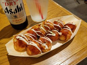 Takoyaki at Vegan and Gluten Free Osaka. - The Second Room Cafe in Osaka