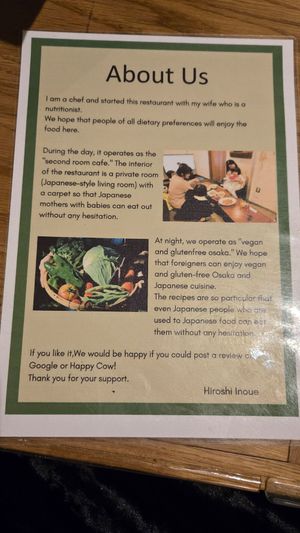  at Vegan and Gluten Free Osaka. - The Second Room Cafe in Osaka