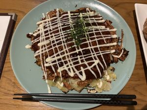  Okonomiyaki at Vegan and Gluten Free Osaka. - The Second Room Cafe in Osaka