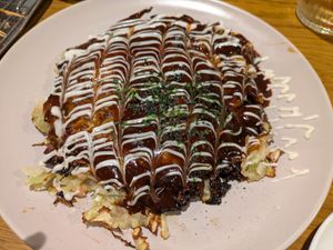 Okonomyaki at Vegan and Gluten Free Osaka. - The Second Room Cafe in Osaka