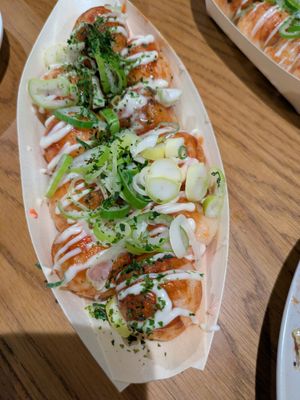Takoyaki at Vegan and Gluten Free Osaka. - The Second Room Cafe in Osaka