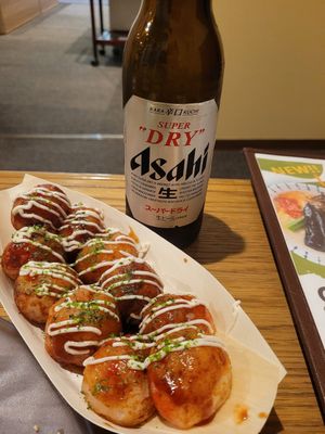 Very rare to find vegetarian takoyaki at Vegan and Gluten Free Osaka. - The Second Room Cafe in Osaka