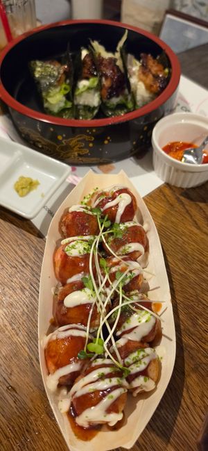 Takoyaki at Vegan and Gluten Free Osaka. - The Second Room Cafe in Osaka