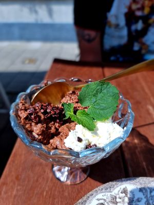 Chocolate mousse at Planttrekkerij  in Antwerpen