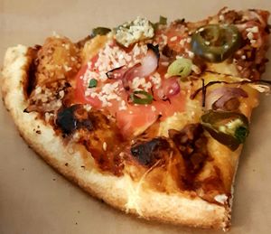 Vegan pizza with customized ingredients at Pica LuLū - Tērbatas in Riga