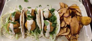 Vegan Falafel Tacos at Allways Cascais in Cascais