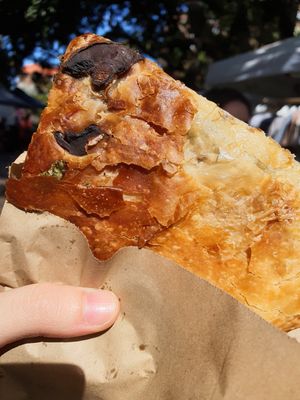 Kale burek at Kings Cross Farmers Market in Sydney