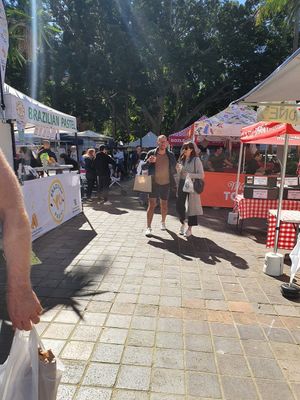 A lot of stalls to visit at Kings Cross Farmers Market in Sydney