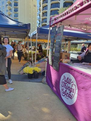 There is a flower stall too at Kings Cross Farmers Market in Sydney