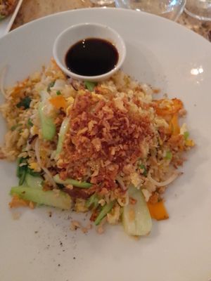 Fried rice with vegetables at Sao in Budapest