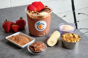 Chocolate Strawberry Smoothie Bowl at CraveWell Cafe in Collegeville