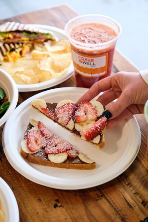 Hazelnut Toast at CraveWell Cafe in Collegeville