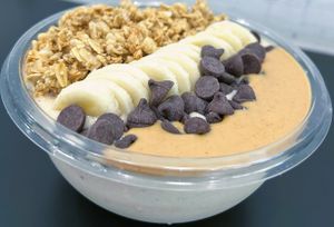 Peanut Butter Bliss Smoothie Bowl at CraveWell Cafe in Malvern