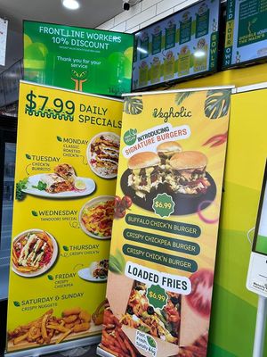 Daily Specials at Vegholic in Toronto