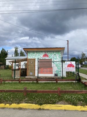 The stand  at Patagonia Tropical in Rio Ibanez