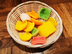 Chips reçus avec les boissons at Spoonful of India in Brussels