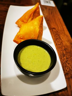 Samosa at Spoonful of India in Brussels