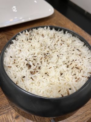 Cumin rice   at Spoonful of India in Brussels