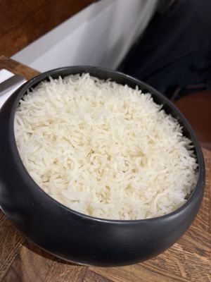 Plain rice   at Spoonful of India in Brussels