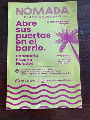 Menu changes regularly   at Nomada   in Santa Marta