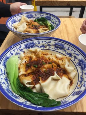 Biang Biang noodles with chilli  at Biang! Biang! Swanston Street - 古城秦味 in Melbourne