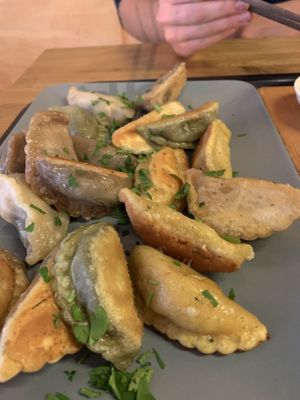 Half fried at Momos - Organic Veggie Dumplings in Berlin