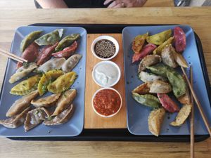 Momos experience vegan at Momos - Organic Veggie Dumplings in Berlin