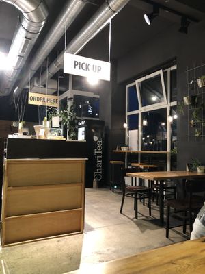 Seating area  at Momos - Organic Veggie Dumplings in Berlin