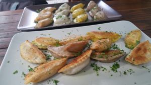 Vegan dumplings at Momos - Organic Veggie Dumplings in Berlin