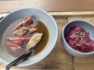 Soup   at Momos - Organic Veggie Dumplings in Berlin