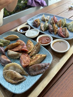 Vegan dumplings!! 🥟 🥟  at Momos - Organic Veggie Dumplings in Berlin