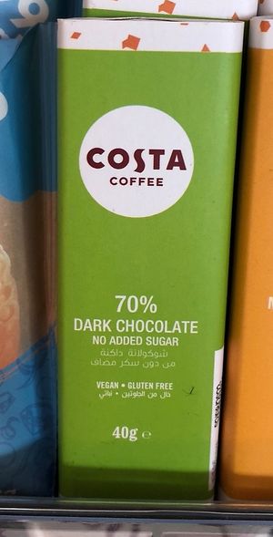 Vegan dark chocolate   at AUH - Costa Coffee - TA in Abu Dhabi
