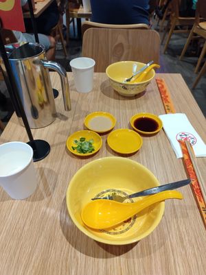 Sauces at Dragon Hot Pot in Point Cook