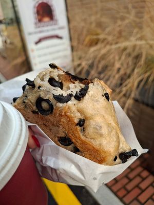 Olive chiabatta at Ashville Bakery Cafe - 애쉬빌 베이커리 카페 in Seoul