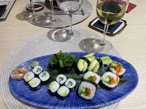 Vegan assorted sushii  at Aisushi - Corralejo - Maybe closed in Fuerteventura