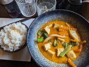 Vegan curry at Pho 179 in Sunderland