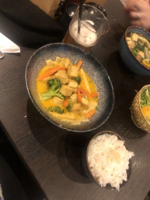 Vegan curry with rice    at Pho 179 in Sunderland