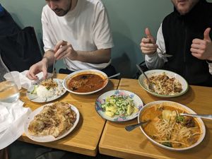 The vegan spread at Normah's in West London