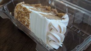 Vegan pumpkin caramel pecan pie at Soleil Bakery at Shady Oaks in Ocala