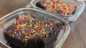 Vegan chocolate brownies at Soleil Bakery at Shady Oaks in Ocala