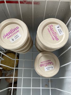 Some vegan sorbet you can find in the shop at Kofkewe in Cochrane