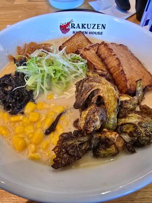 Vegan Miso Ramen at Rakuzen Ramen House in Camas