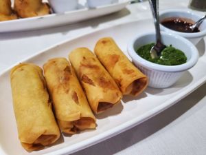 Spring roll appetizer. at Royal Spice Indian Restaurant in Millville