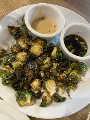 Brussel sprouts   at Rakkan Ramen in Truckee