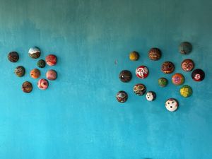 Coconut Art, made in Terick's sea garden at Terick's Sea Garden Restaurant & Bar in Induruwa